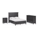 Modus Furniture Grace Three Panel Bed in Raven Black  PNRBL  Image 12