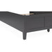 Modus Furniture Grace Three Panel Bed in Raven Black  PNRBL  Image 7