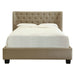 Modus Furniture Levi Tufted Platform Bed in Toast Linen  3ZL7L 46 Image 4