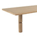 Modus Furniture Nia Rectangular Acacia Wood Dining Table in Lioness 655450480119 UHXW60 Image 5