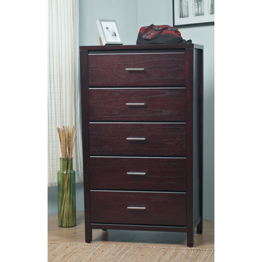 Modus Furniture Nevis Five Drawer Chest in Espresso (2024) 655450431692 NV2384A Main Image