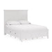 Modus Furniture Grace Four Drawer Platform Storage Bed in Snowfall White  PNRAD  Image 6