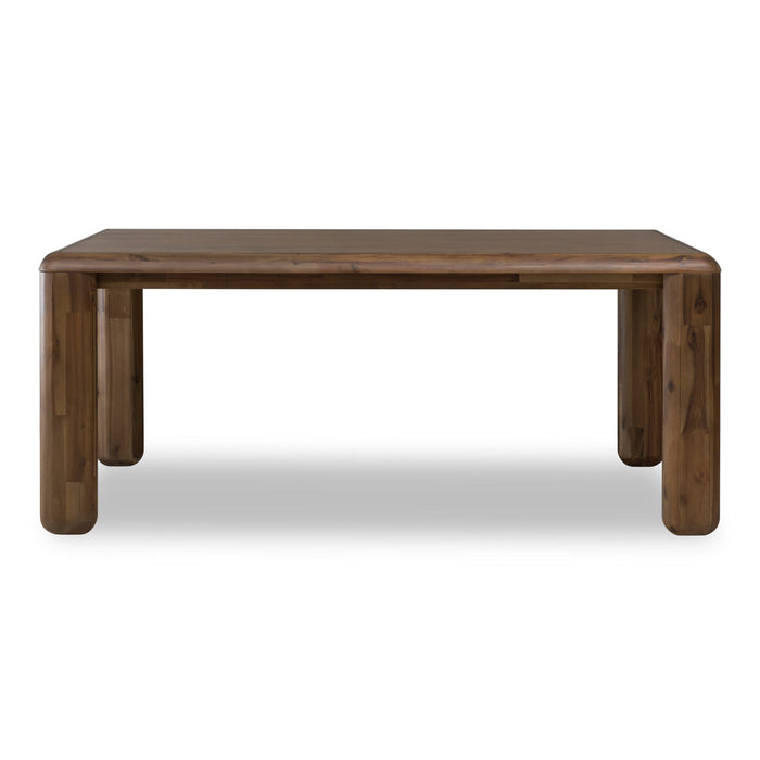 Modus Furniture Xolani Rectangular Acacia Wood Leg Table in Impala 655450481697 TTXU61 Main Image