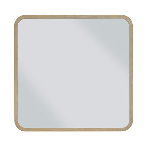 Modus Furniture Penny Beveled Glass Wall or Dresser Mirror in Buff Cream 655450455919 QXUL83 Image 1