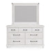 Modus Furniture Yosemite Solid Wood Dresser in Rustic White (2024) 655450432842 7YKJ82A Image 7