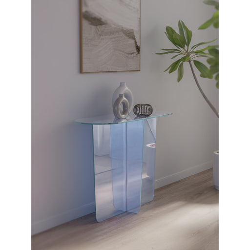 Modus Furniture Fomo Console Table in Iridescent Glass 655450465093 SSWN23 Main Image