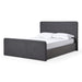 Modus Furniture Elora Fully Upholstered Platform Bed in Charcoal Velvet  PRRZH  Image 2