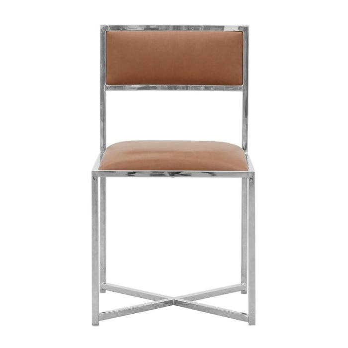 Modus Furniture Amalfi X-Base Chair in Cognac Leather 655450233920 1A8366X Image 1