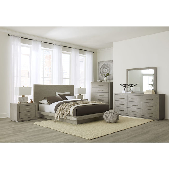 Modus Furniture Melbourne Wood Platform Bed in Mineral  8DBXH  Image 1