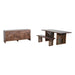 Modus Furniture Fevano Solid Wood Rectangular Dining Table in Smoked Brown 655450414619 PGRR60 Image 5