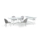 Modus Furniture Marilyn Upholstered Dining Chair in Shadow and Polished Stainless Steel 655450363023 4RV263 Image 3