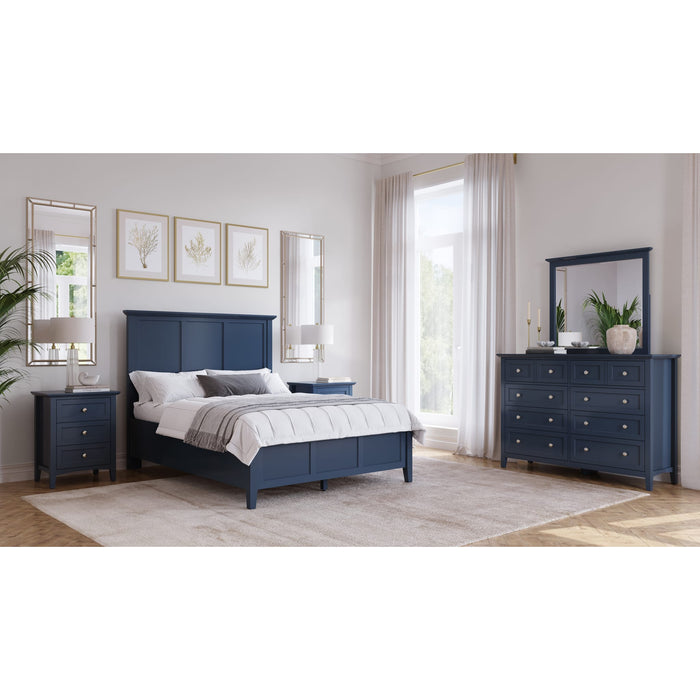 Modus Furniture Grace Three Panel Bed in Blueberry  PNKXL  Image 9