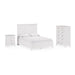 Modus Furniture Grace Three Panel Bed in Snowfall White  PNRAL  Image 14