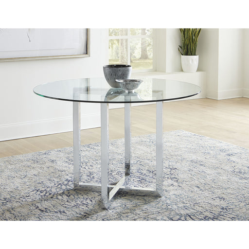 Modus Furniture Amalfi 54 inch Round Glass Top Counter Table 655450234323 1AJ5625G Main Image