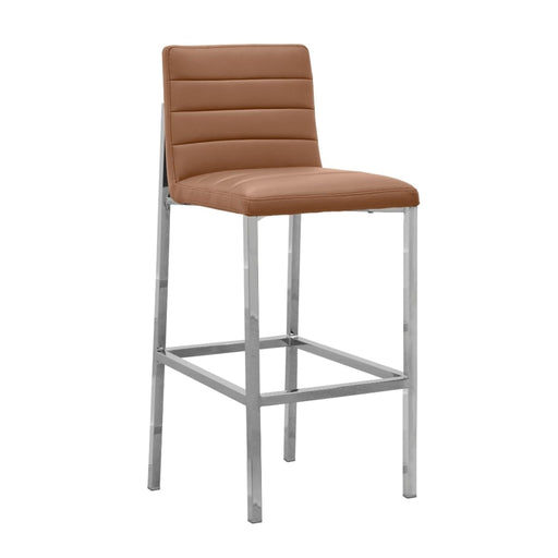 Modus Furniture Amalfi Metal Back Bar Stool in Cognac Leather 655450233937 1A8368M Main Image