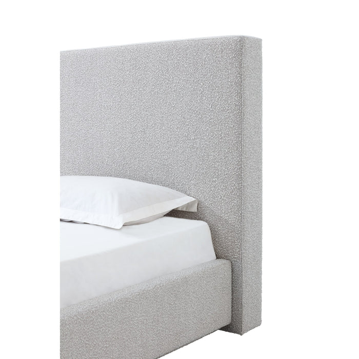 Modus Furniture One Upholstered Platform Bed in Cotton Ball Boucle  JVNBH  Image 3