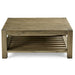 Modus Furniture Canyon Solid Wood Square Coffee Table in Washed Grey 655450170973 3E8721S Image 2