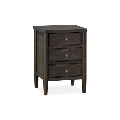 Modus Furniture Rockport Three Drawer Small Nightstand in Yin 655450437960 QBTS81D Image 1