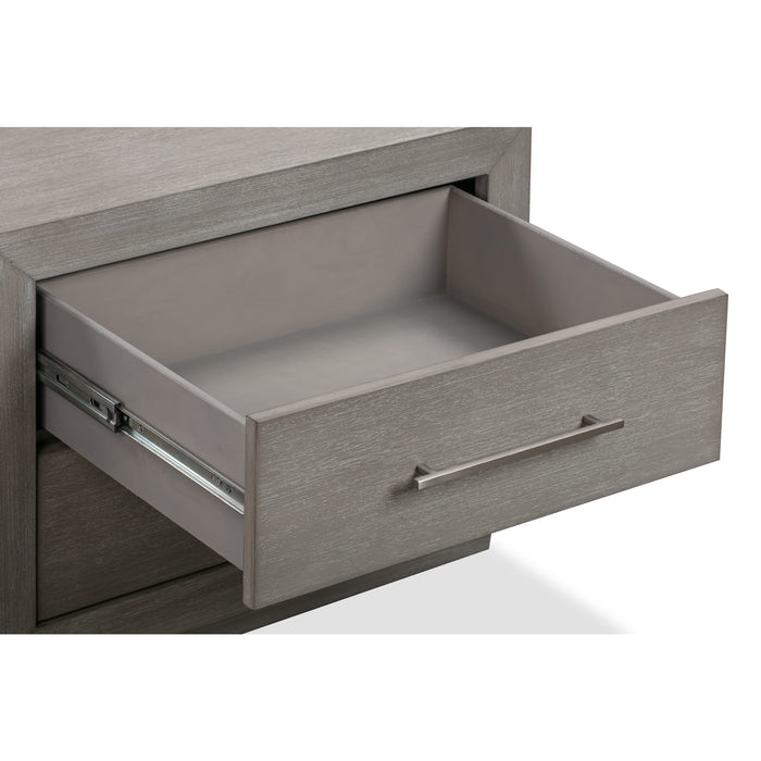 Modus Furniture Melbourne Two Drawer Nightstand with USB in Mineral 655450373961 8DBX81 Image 5