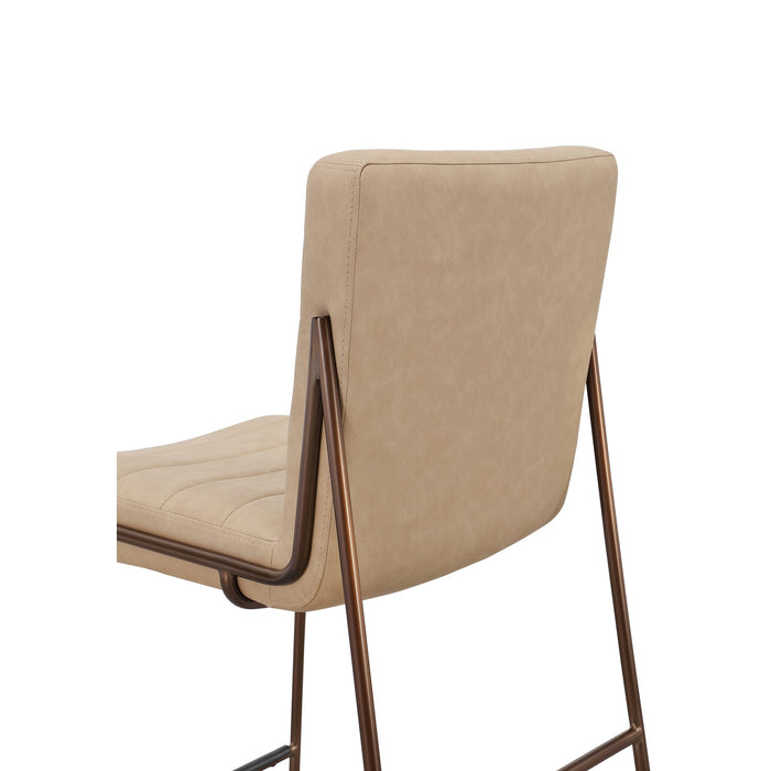 Modus Furniture Madison Metal Frame Bar Stool in Honey Synthetic Leather 655450458934 PWTA75APJ Image 4