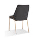 Modus Furniture Cyrus Upholstered Dining Chair in Coal Fabric and Brushed Bronze Metal 655450422898 PUSJ63ASH Image 5