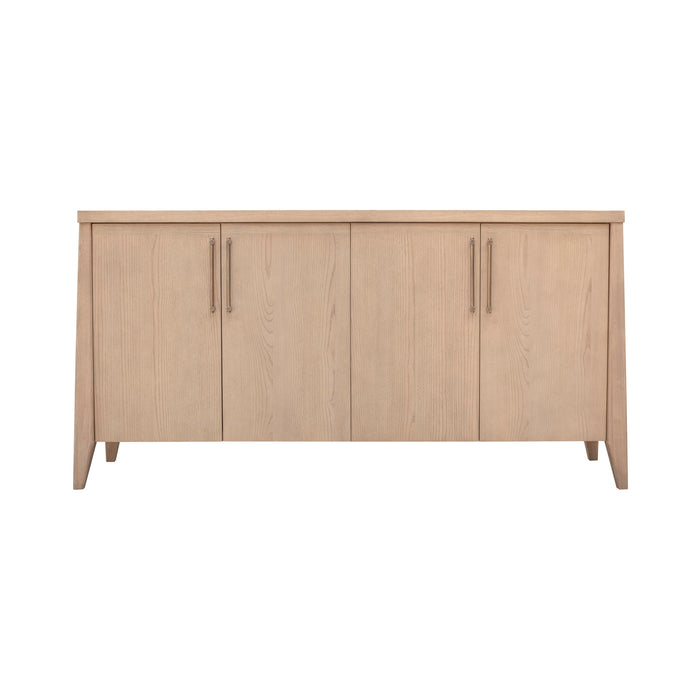 Modus Furniture Sumire Four Door Ash Wood Sideboard in Ginger 655450451898 QETW78 Image 1