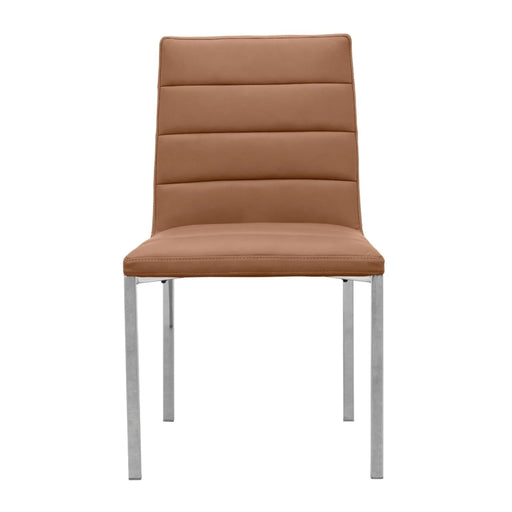 Modus Furniture Amalfi Metal Back Chair in Cognac Leather 655450233913 1A8366M Image 1