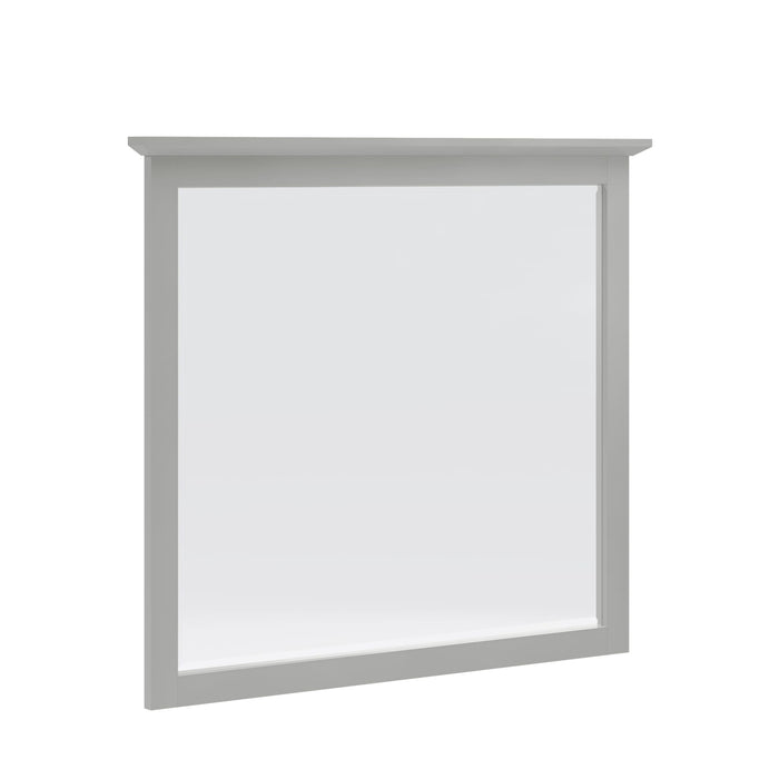 Modus Furniture Grace Wall or Dresser Mirror in Elephant Grey 655450413841 PNKG83 Image 2