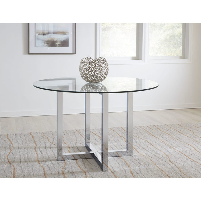 Modus Furniture Amalfi 48 inch Round Glass Top Counter Table 655450234293 1AJ5624G Main Image