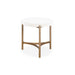 Modus Furniture Lyon Round White Concrete and Metal Side Table 655450406164 A8N122 Main Image