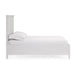 Modus Furniture Grace Three Panel Bed in Snowfall White  PNRAL  Image 3