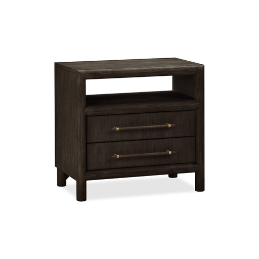 Modus Furniture Dorsey Two Drawer USB-charging Nightstand in Basalt Grey 655450430046 NSU581B Main Image