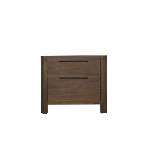 Modus Furniture Totes Two Drawer Nightstand in English Walnut 655450462238 RXVK81B Image 1