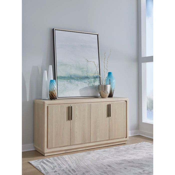 Modus Furniture Magnolia 4 Door Wooden Sideboard in Daffodil 655450468766 TKXE78 Main Image