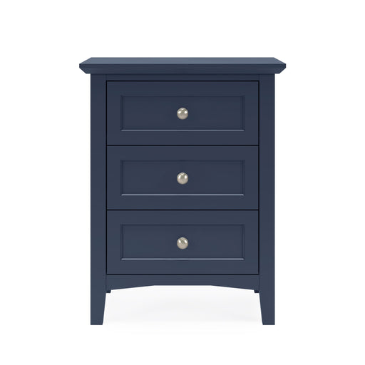 Modus Furniture Grace Three Drawer Nightstand in Blueberry 655450413391 PNKX81 Image 1