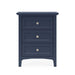 Modus Furniture Grace Three Drawer Nightstand in Blueberry 655450413391 PNKX81 Image 1